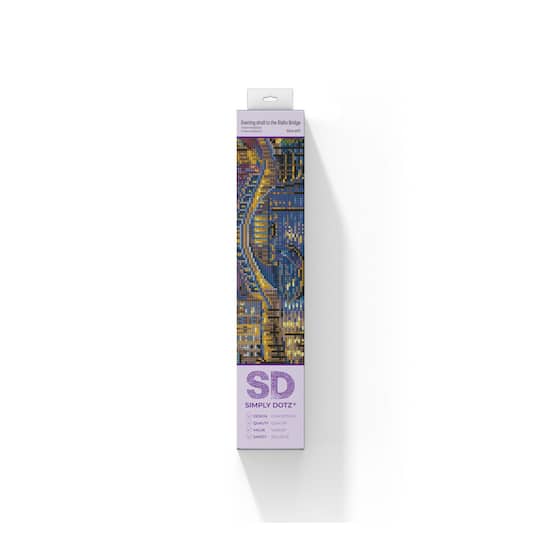 Simply Dotz® Intermediate Evening Stroll to the Rialto Bridge Diamond Painting Kit